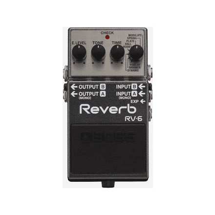 Boss RV-6 Reverb sztereó zengető effekt pedál