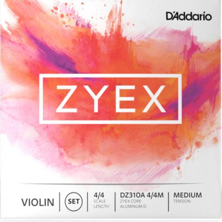 D'addario ZYEX hegedűhúr A , 4/4 medium, alumínium