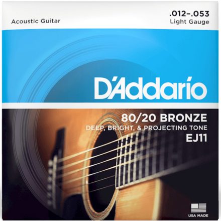 D'addario EJ11 - 80/20 bronze akusztikus gitárhúr készlet