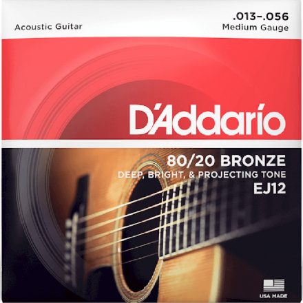 D'addario EJ12 - 80/20 bronze akusztikus gitárhúr készlet