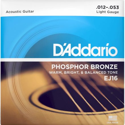 D'addario EJ16 - Phosphor bronze akusztikus gitárhúr készlet