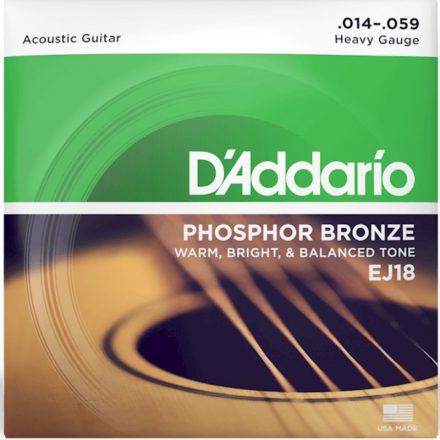 D'addario EJ18 - Phosphor bronze akusztikus gitárhúr készlet