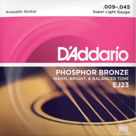 D'addario EJ23 Phosphor bronze akusztikus gitárhúr készlet