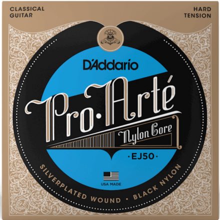 D'addario EJ50 Pro-Arté klasszikus gitárhúr készlet / black nylon