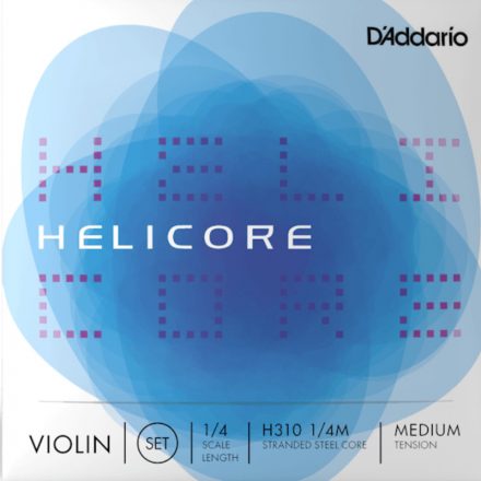 D'addario Helicore hegedűhúr készlet, 1/4 medium