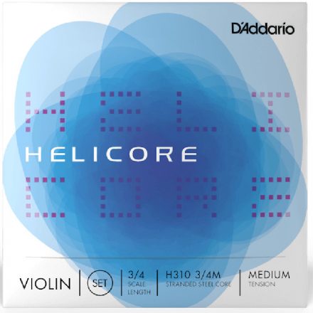 D'addario Helicore hegedűhúr készlet, 3/4 medium