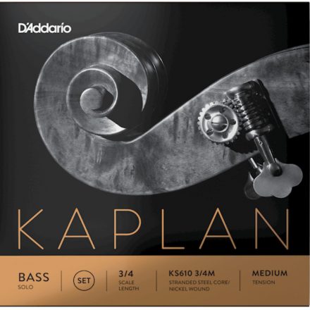 D'addario Kaplan nagybőgő húrkészlet Solo, 3/4 medium