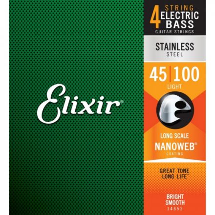 Elixir NANOWEB 14652 basszusgitár húr készlet 45-100 light