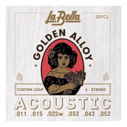 LaBella golden alloy 40PCL akusztikus gitárhúr készlet