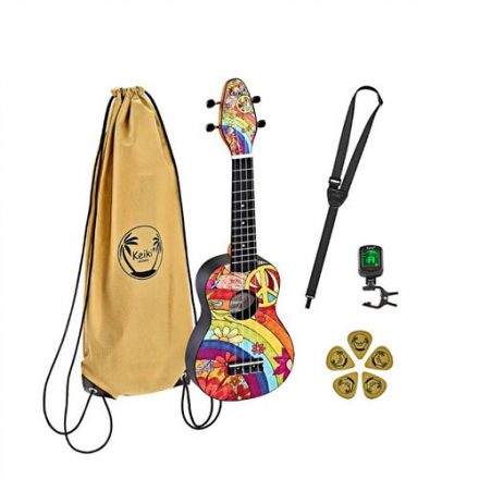 Ortega Keiki "Peace 68" ukulele szett