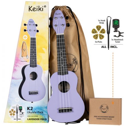 Ortega Keiki K2-LAF szoprán ukulele szett