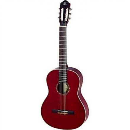 Ortega R121LWR Balkezes klasszikus gitár, red wine szín