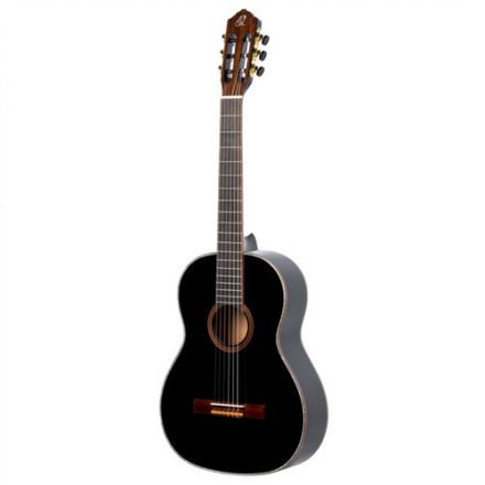 Ortega R221BK-L Balkezes klasszikus gitár, fekete