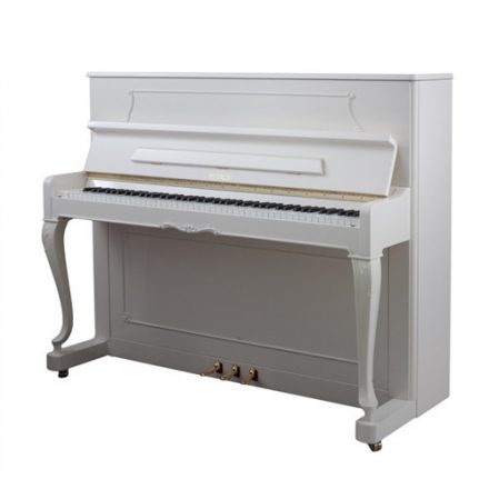 Petrof P118 C1 Chippendale pianínó, Style Collection, fehér