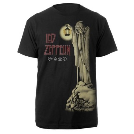 Led Zeppelin póló - Hermit Black - L