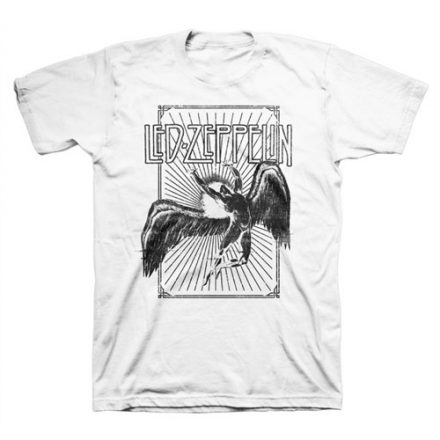 Led Zeppelin póló - Icarus Burst White - XL