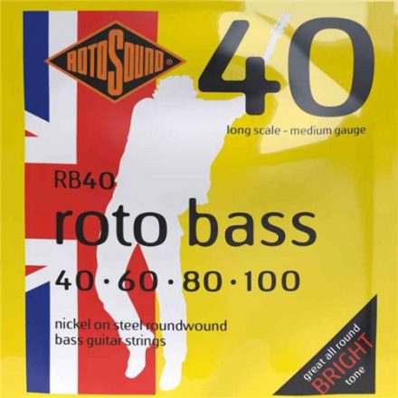 Rotosound RB40 basszusgitár húr készlet, nikkel