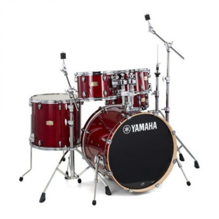 Yamaha SBP2F5 Stage Custom Birch dobfelszerelés, Cranberry, HW680W állványzattal, cinek nélkül